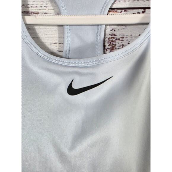 Nike Swoosh Dri-Fit women's sports bra baby blue XL Racerback - Picture 4 of 6